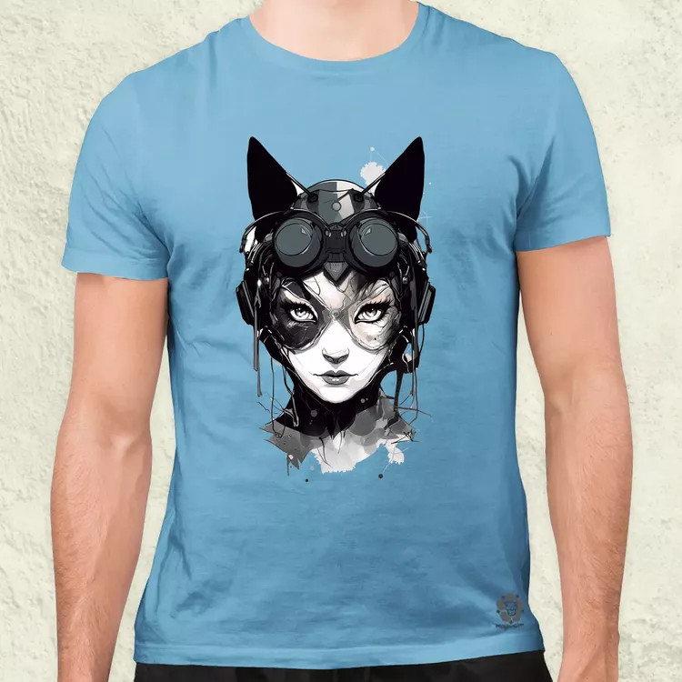 Kawaii macskalány v3 férfi póló