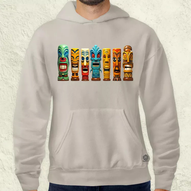 Tiki faragványok v2 férfi pulóver