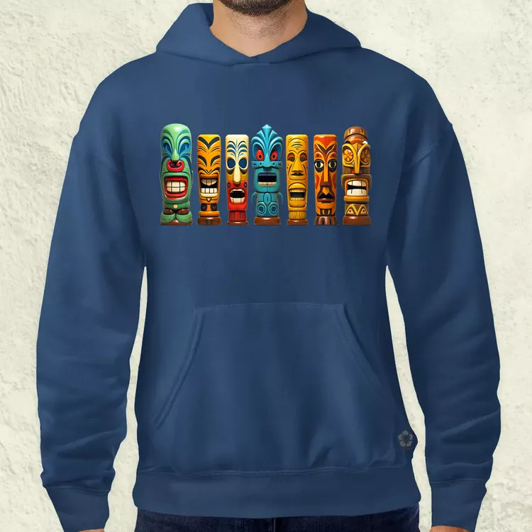 Tiki faragványok v2 férfi pulóver