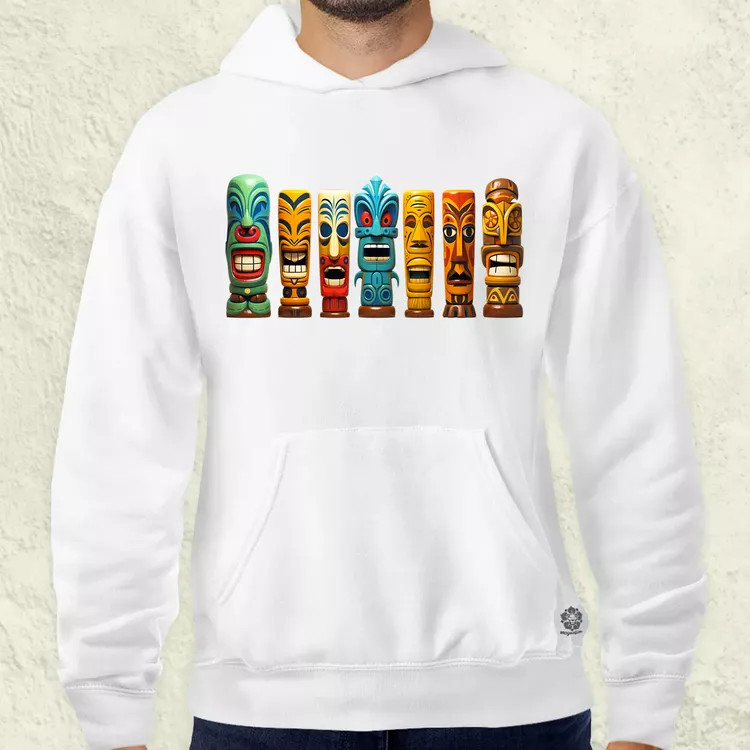 Tiki faragványok v2 férfi pulóver
