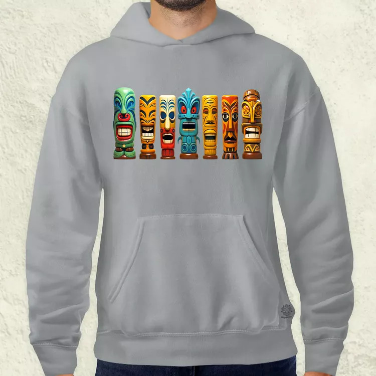 Tiki faragványok v2 férfi pulóver