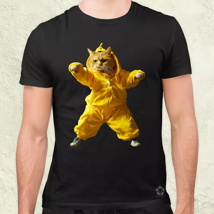 Miauuunkácsy a ninja férfi póló