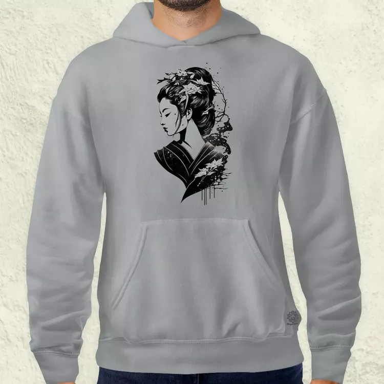Vintage japán gésa tetoválás v1 férfi pulóver