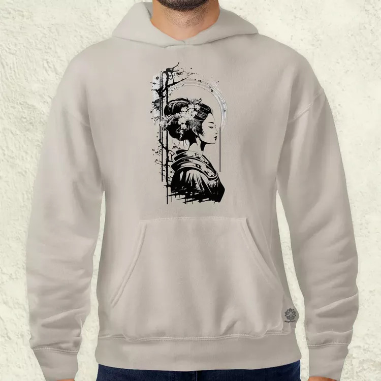 Vintage japán gésa tetoválás v2 férfi pulóver