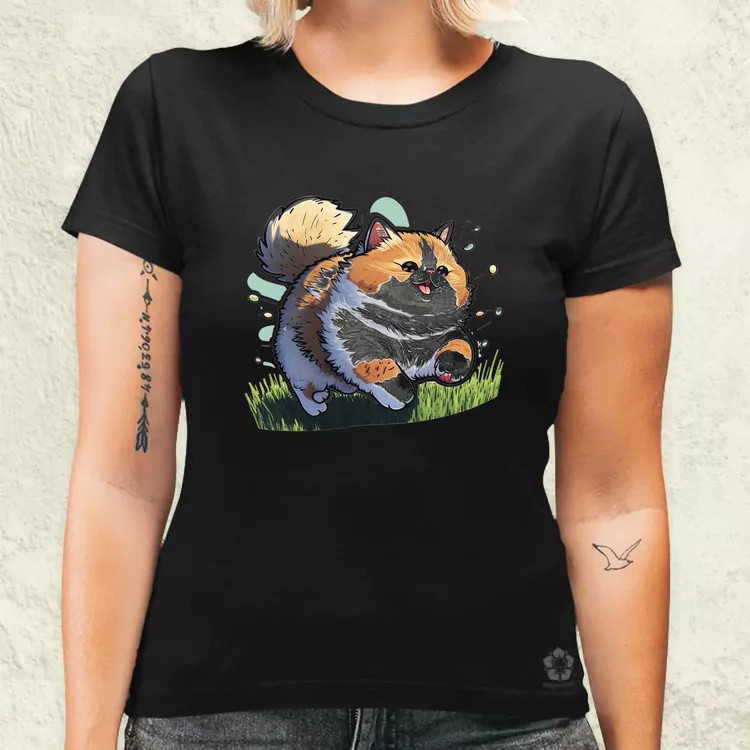 Pufi játékos cica v1 női póló