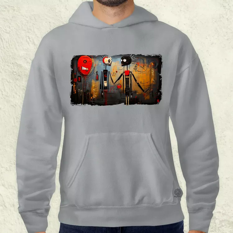 Basquiat Párban v8 férfi pulóver