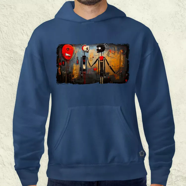 Basquiat Párban v8 férfi pulóver
