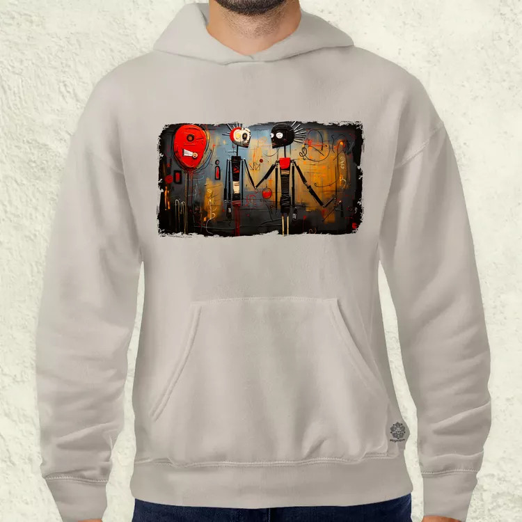 Basquiat Párban v8 férfi pulóver