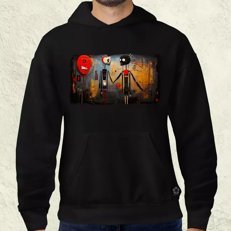 Basquiat Párban v8 férfi pulóver
