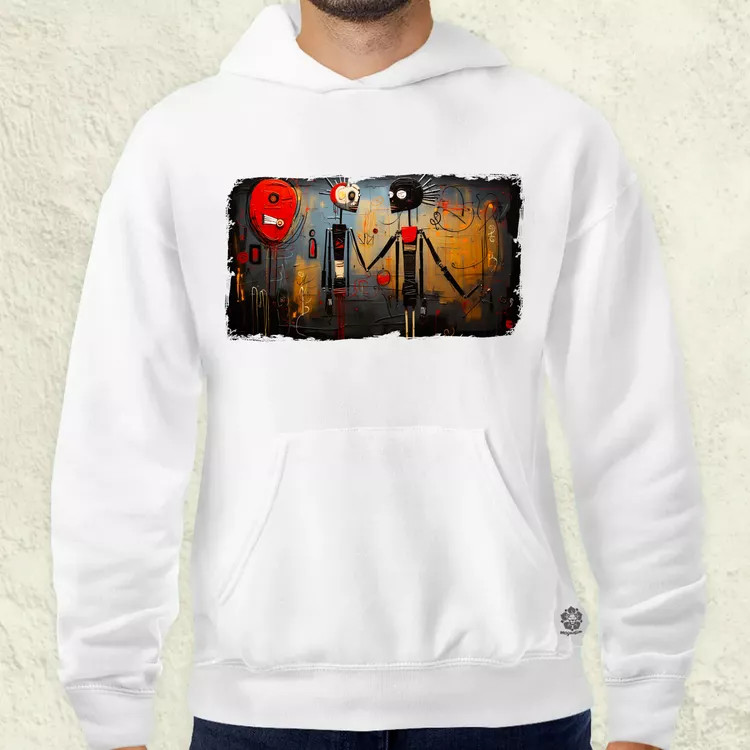 Basquiat Párban v8 férfi pulóver
