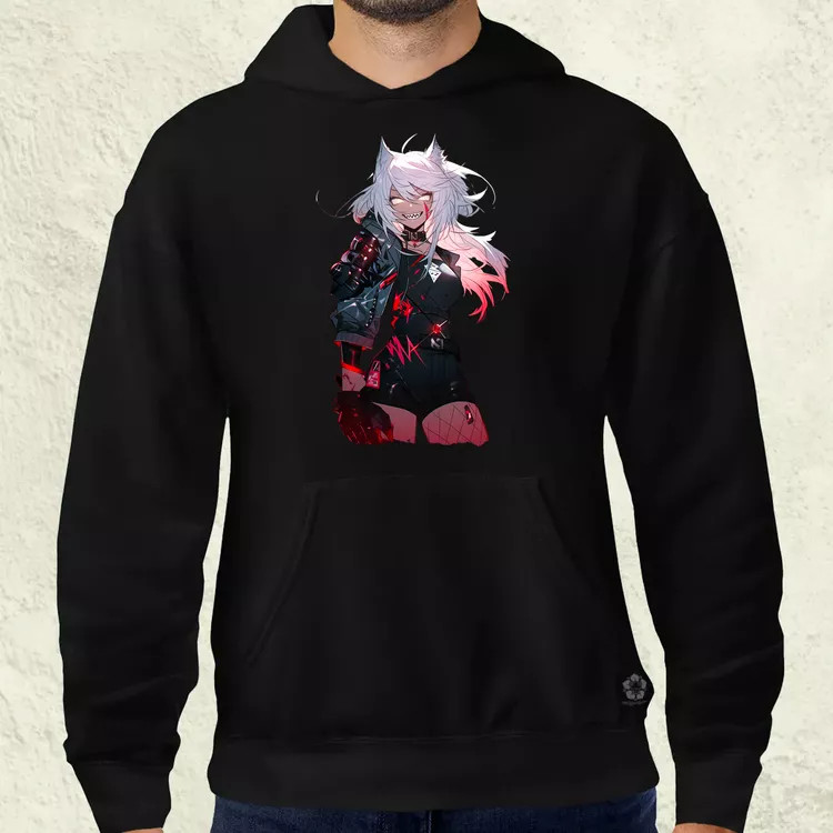 Anime macskalány v3 férfi pulóver