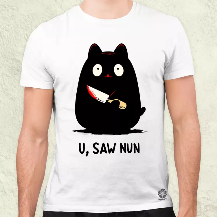 U saw nun férfi póló