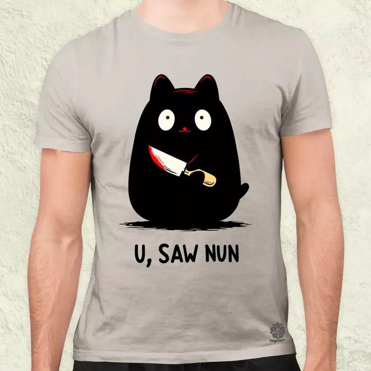 U saw nun férfi póló