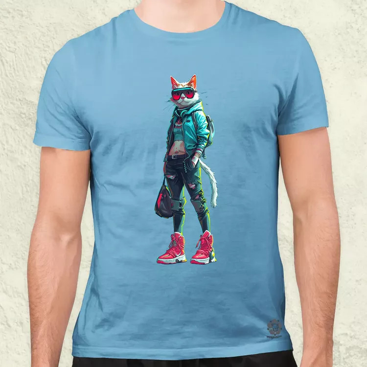 Valorant art macska v1 férfi póló