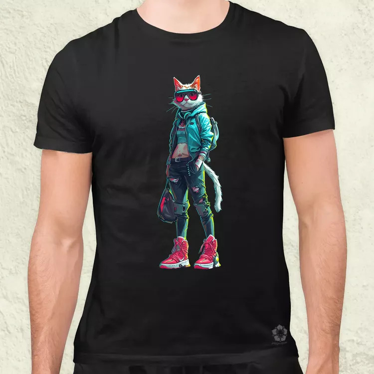 Valorant art macska v1 férfi póló