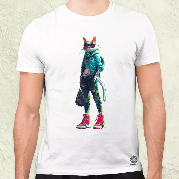 Valorant art macska v1 férfi póló