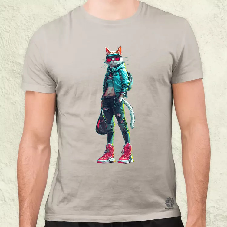 Valorant art macska v1 férfi póló