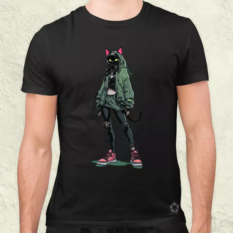 Valorant art macska v3 férfi póló