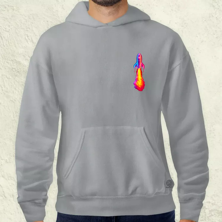 Neon rakéta kilövés zseb v1 férfi pulóver