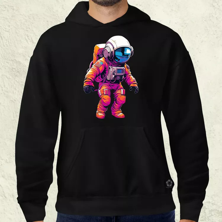 Pixelart asztronauta v1 férfi pulóver
