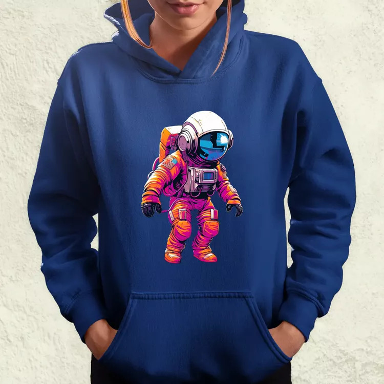 Pixelart asztronauta v1 női pulóver