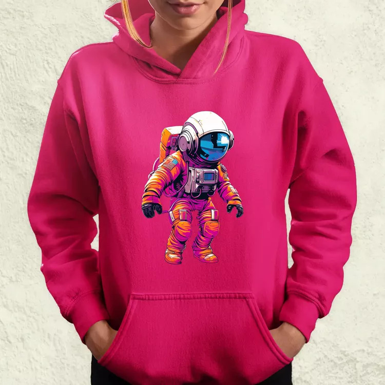 Pixelart asztronauta v1 női pulóver