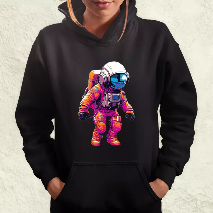 Pixelart asztronauta v1 női pulóver