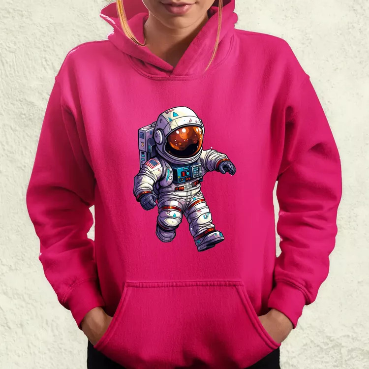 Pixelart asztronauta v6 női pulóver