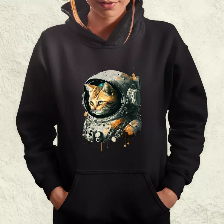 Asztronauta macska v1 női pulóver