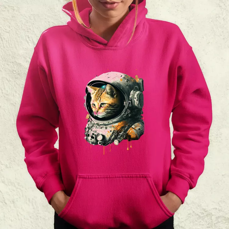 Asztronauta macska v1 női pulóver