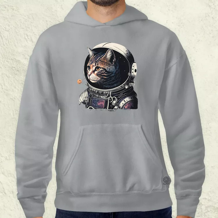 Asztronauta macska v3 férfi pulóver