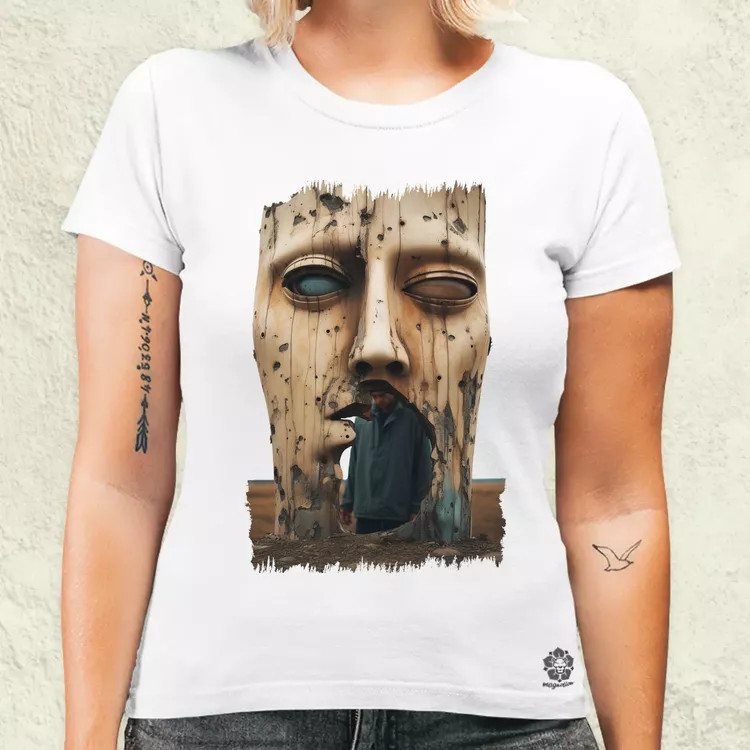 Szürreál pareidolia v4 női póló