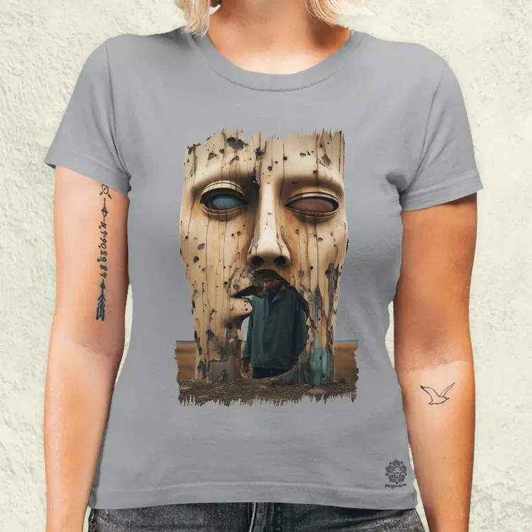 Szürreál pareidolia v4 női póló