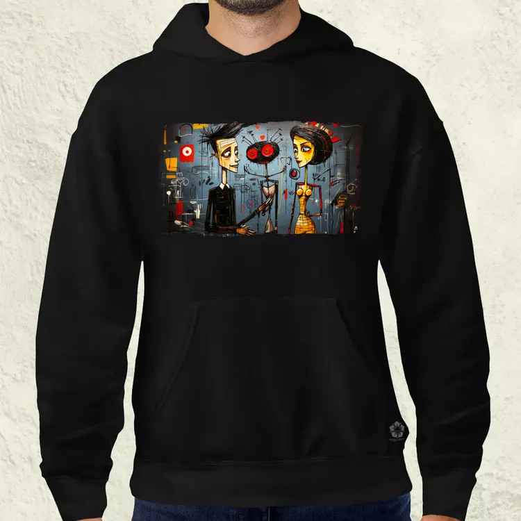 Basquiat Párban v9 férfi pulóver