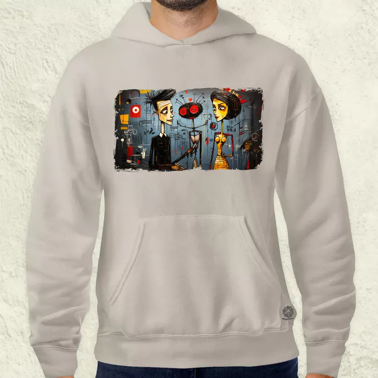 Basquiat Párban v9 férfi pulóver