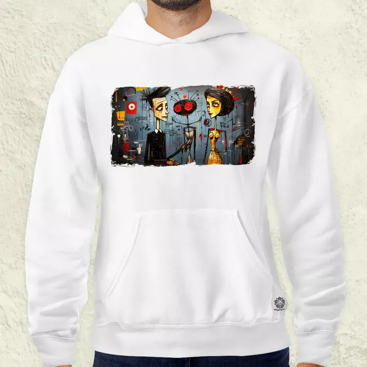 Basquiat Párban v9 férfi pulóver