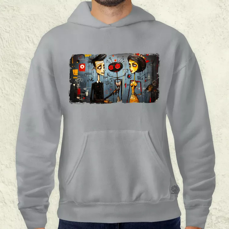 Basquiat Párban v9 férfi pulóver