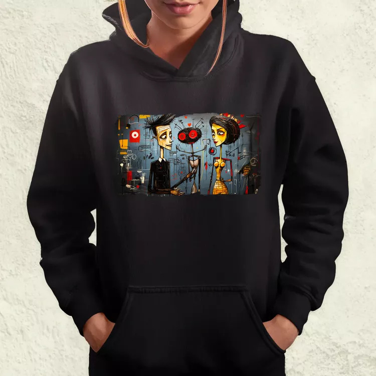 Basquiat Párban v9 női pulóver