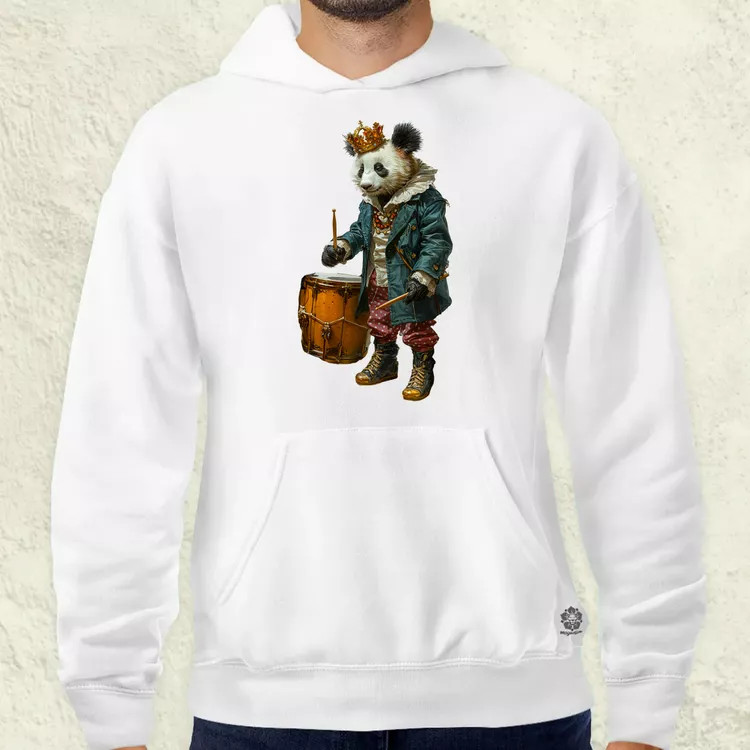 Antropromorf zenész panda v1 férfi pulóver