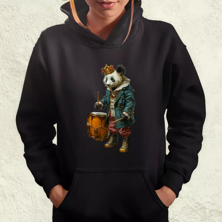 Antropromorf zenész panda v1 női pulóver