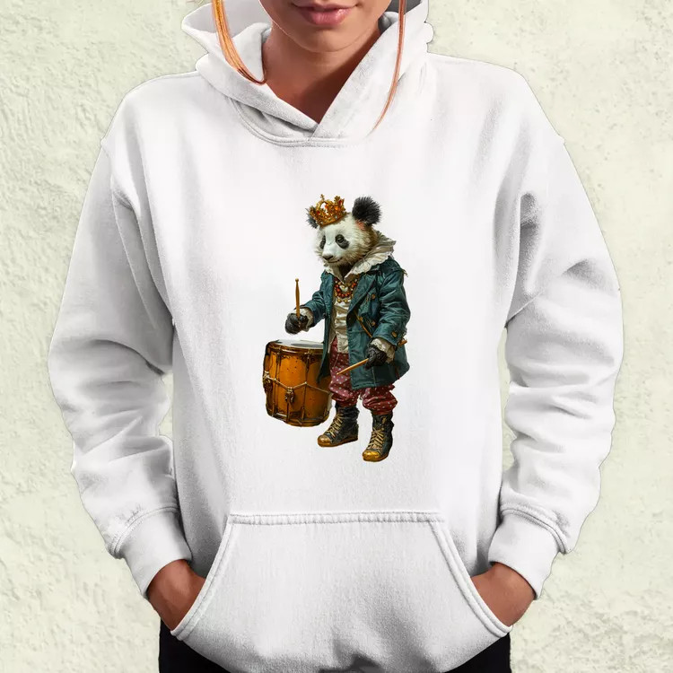 Antropromorf zenész panda v1 női pulóver