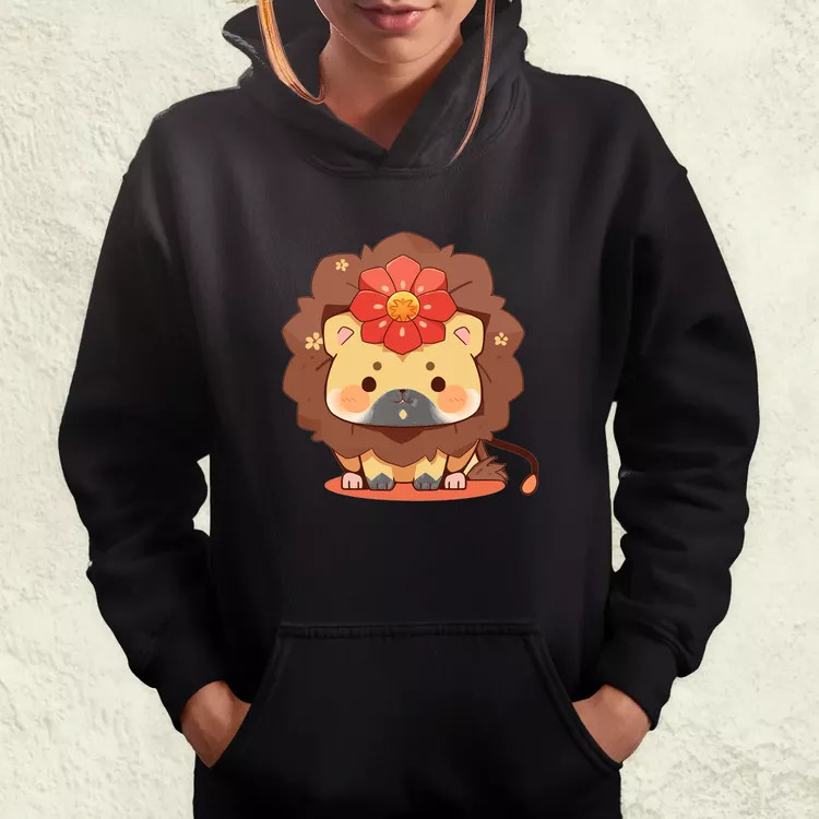Chibi oroszlán női pulóver