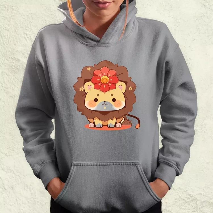 Chibi oroszlán női pulóver