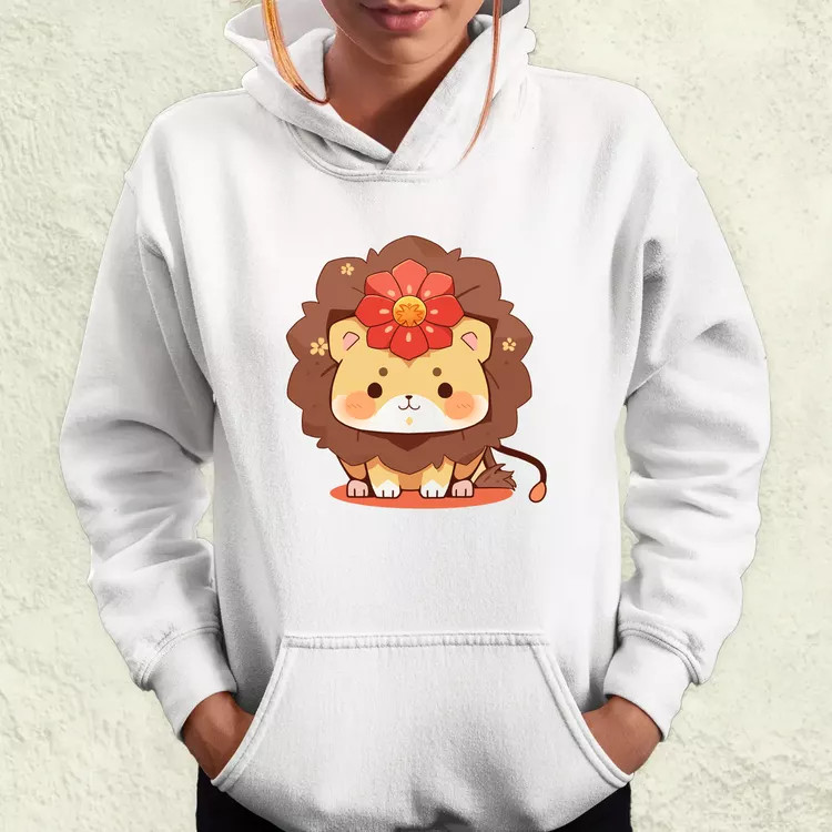 Chibi oroszlán női pulóver