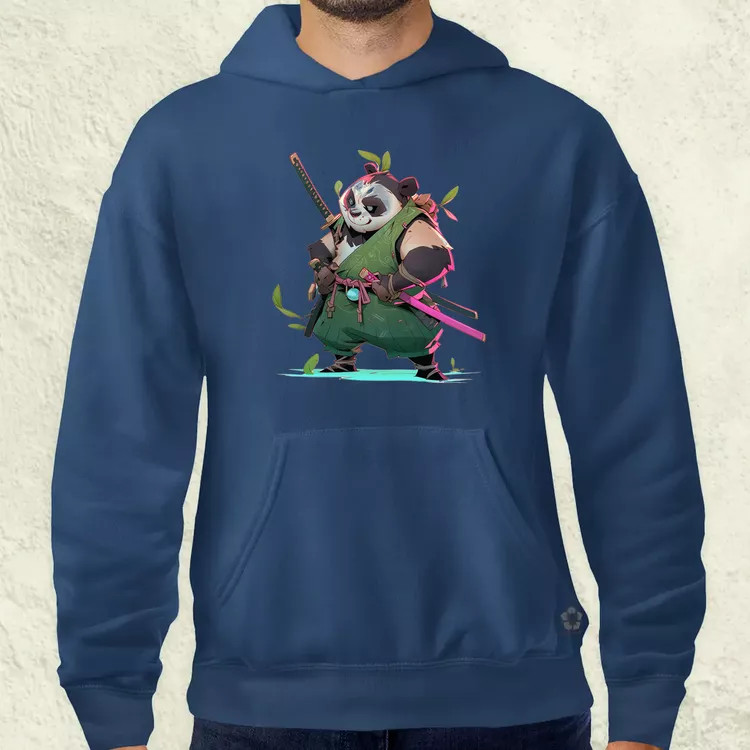 Chibi panda szamuráj v1 férfi pulóver