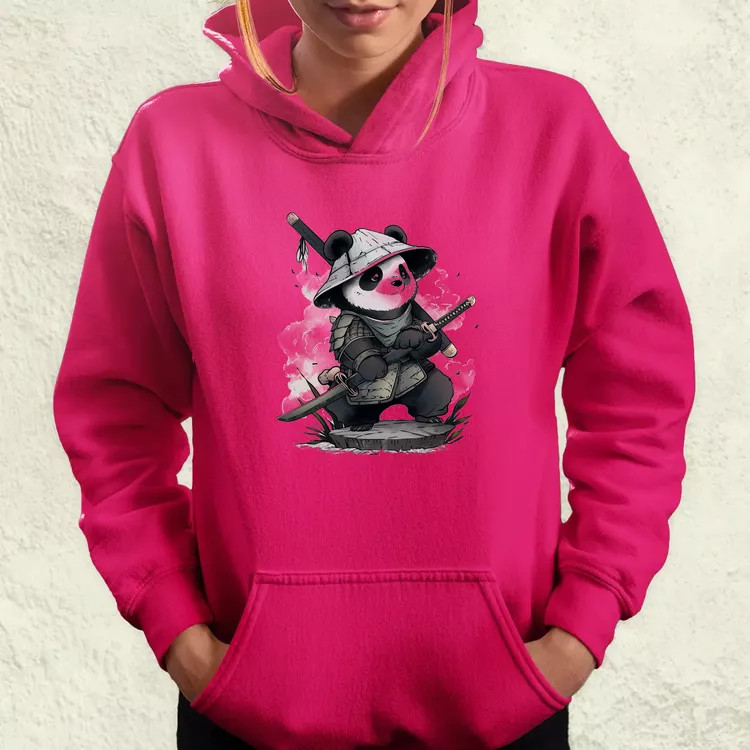 Chibi panda szamuráj v3 női pulóver