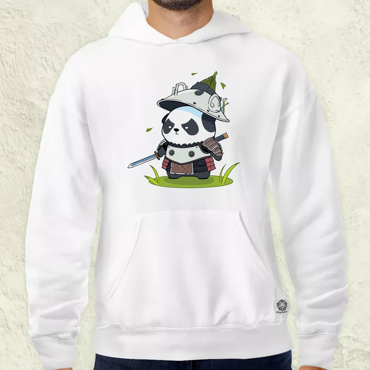 Chibi panda szamuráj v5 férfi pulóver
