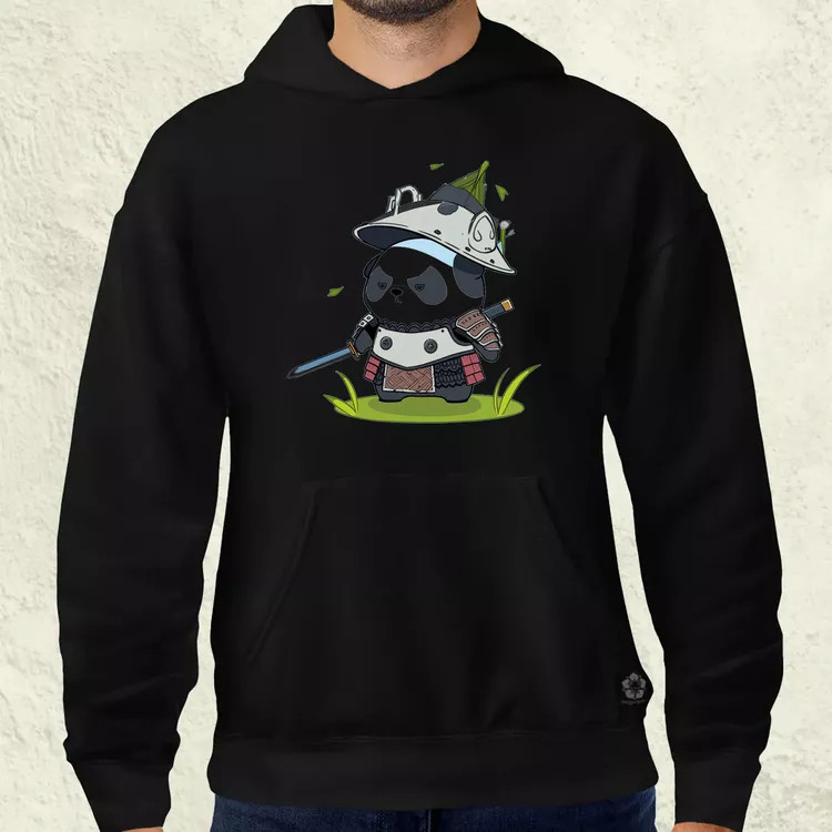 Chibi panda szamuráj v5 férfi pulóver