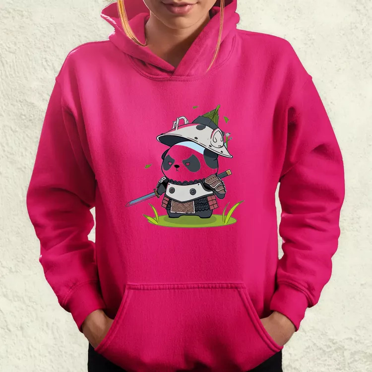 Chibi panda szamuráj v5 női pulóver