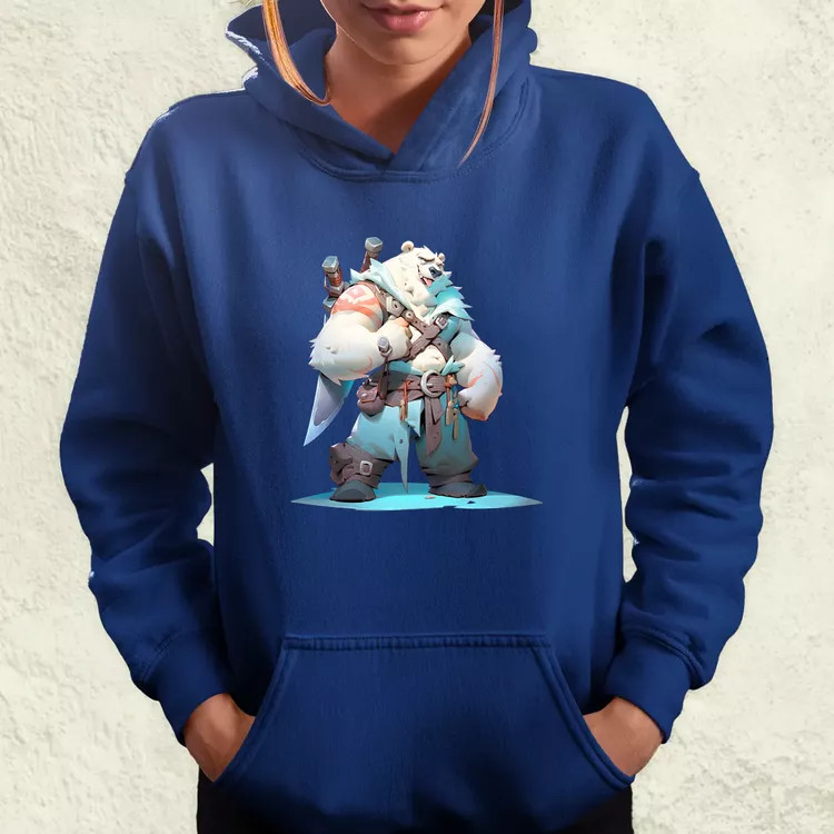 Chibi szamuráj jegesmedve v1 női pulóver